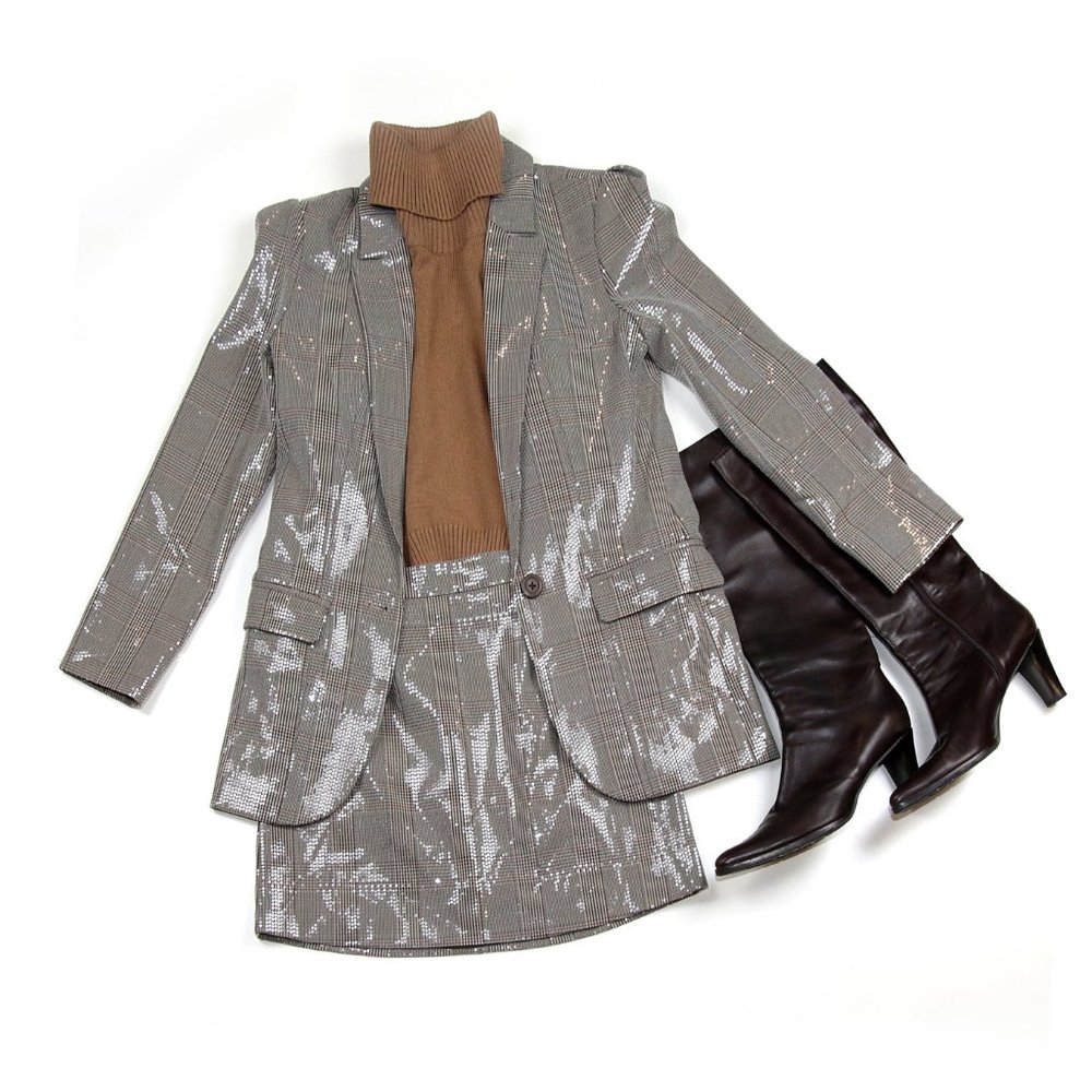 BB Dakota Vega Blazer and Skirt Matching Set